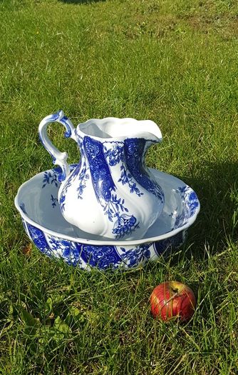 Vintage Delft Pitcher and Bowl Set