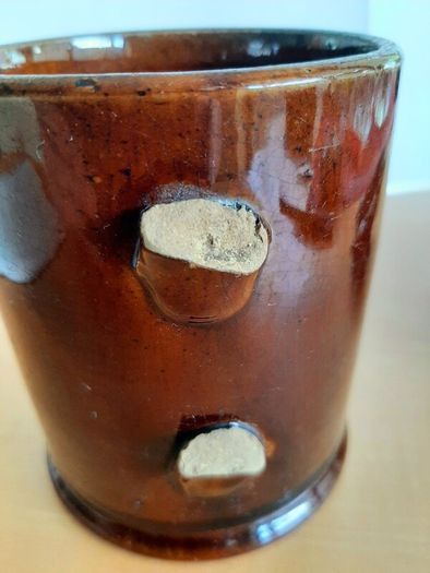 Old glazed jar
