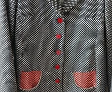 Avoca Anthology Wool Blend Polka Dot Coat