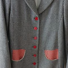 Avoca Anthology Wool Blend Polka Dot Coat