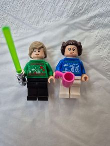LEGO Christmas Jumper Luke and Leia