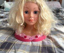 Doll's head of hair and makeup