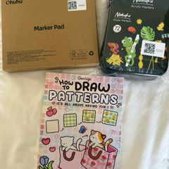 Ohuhu Acrylic Markers, sketchbook and how to book