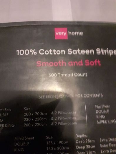 Bed sheets