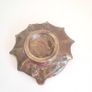 Girl With An umbrella Solid Brass Trinket Dish. Image 4