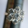 Vintage 9Ct Solid Gold 375 Beautiful Cubic Zirconia Ring 3,99g Image 7