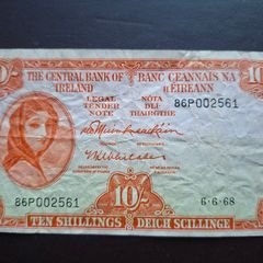 1968 Lady Lavery 10 Shillings