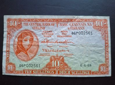 1968 Lady Lavery 10 Shillings