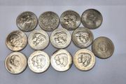 Commemorative coins x 13 Crowns Dianna &amp; Charles Churchill Collection