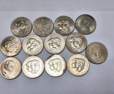 Commemorative coins x 13 Crowns Dianna & Charles Churchill Collection