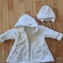 princess christening dress  white coat hat shoes winter baptism size 74 Image 3
