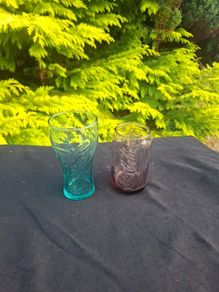 Duo coca cola glasses postage possible