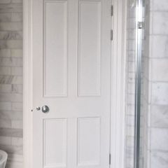 9qty. x Solid Hardwood Panelled Doors & hardware