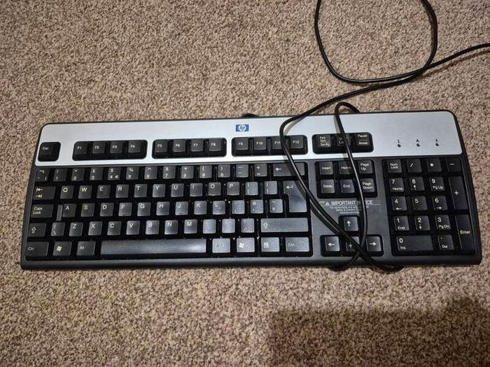 alarm clock and keyboard