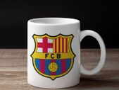 FC Barcelona Coffee Mug, Barcelona Football Club Logo Mug