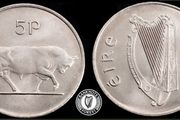 Ireland - 1969 - 5 Pence - Bull - UNC - KM.22 - [2394]