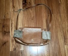 Vintage Brown Bata Real Leather Shoulder Bag