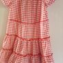 vintage childs gingham dresses age 5 and 7 years Image 5