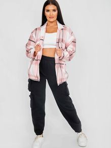 Oversized Classic Thick Colour Block Checked
