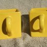 JACOBS CLUB MILK (Club Milk chocolate bar) - a pair of promotional cube shaped mugs (c.1990) Image 3