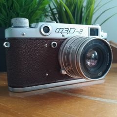 FED-2 Vintage 35mm Film Camera, Red Body, M39 Leica Mount, EXC Condition, Refurbished CLAD Fully working Camera, Manual Optic, 377613