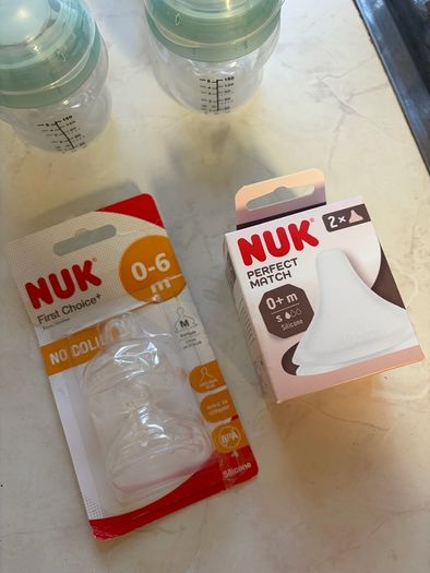 Tommee tippee baby bottles and nuk teats