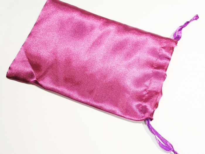 Angel Card Tarot Card Satin Bag Purple With Drawstrings 13x20cm New