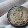 1887 Silver Crown Victorian Key Date Image 2