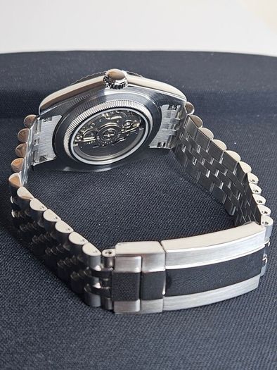 Seiko MOD Datejust Sunburst Diamond Dial Green
