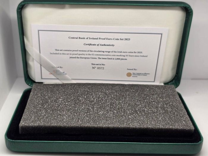 Ireland 2023 Euro Coin Proof Set in Original Holder with COA