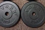 2 x 5kg 1" Weight Plates