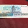 Brazil Banknote - 100,000 Cruzeiros Image 2