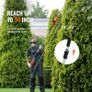 20V Cordless Hedge Trimmer Telescoping Pole Hedge Trimmer 18 inch Blade Image 9