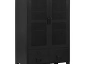 Office Cabinet with Mesh Doors Industrial 75x40x120 cm Steel
