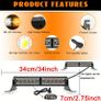 2pcs ( Amber & white) or ( All Amber) Flashing Emergency LED lights Image 8