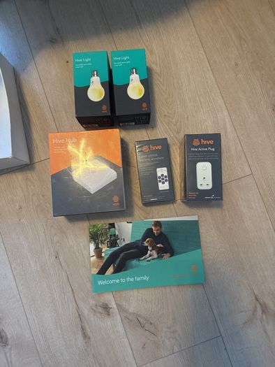 Brand New Hive Smart Home Bundle (Sealed) Hub, Thermostat, Plug + Bulbs