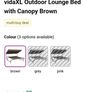 GREEN garden lounge double bed with canopy Image 4