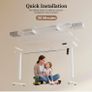 Height-Adjustable Desk with Double Drawers, Electric Height-Adjustable Desk Image 2