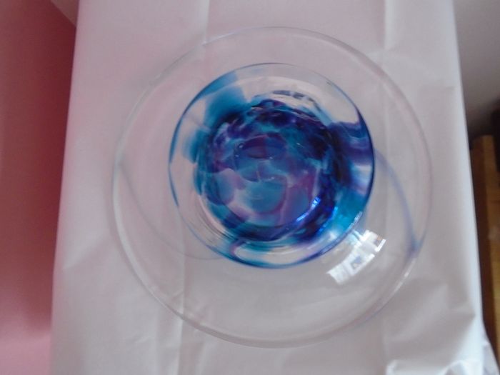 Jerpoint glass bowl,Glass,Gift.Home decor, Handmade glass bowl,Coloured glass