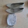 Marco Tozzi silver shoes with matching bag from Primark Image 2