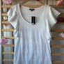 top Bnwt topshop 100% cotton frilled detail top/ tshirt Image 5