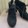 ankle  oasis navy suede laced heel boot shoe size 39 Image 2