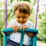 Comfortable 2 in 1 Metal Garden Swing Set adjustable child swing seat with injection moulded seats Image 5