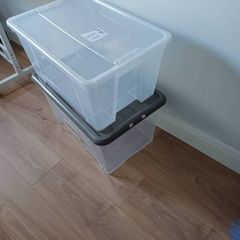 2 number storage boxes 60 litres