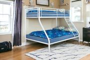 White Double Metal Bunk Bed FREE DELIVERY