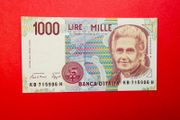 Italy  1000. Lire  1990  Pick  114c UNC