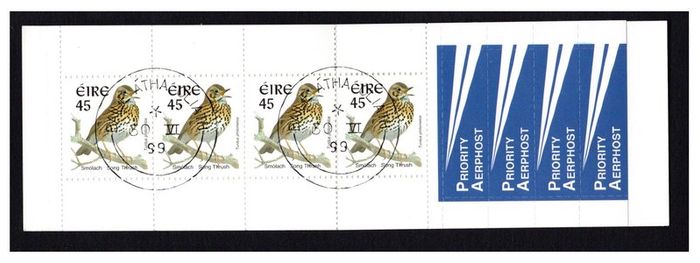 1999 Ireland Worldwide Definitive Stamp Booklet with First Day of Issue Cancel