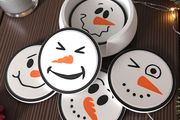 Christmas Snowman Coasters  Set of 6