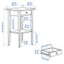 2 x Hemnes Bedside tables / lockers black Image 2