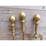 Brass Fire Set  3 piece  KAS331 Image 4